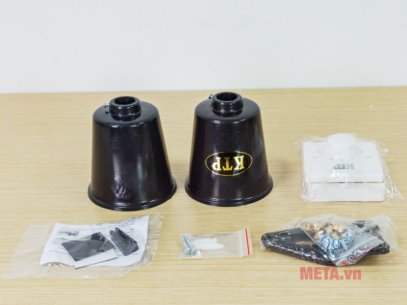 Các phụ kiện của Quạt trần cánh gỗ Kim Thuận Phong KTP15G