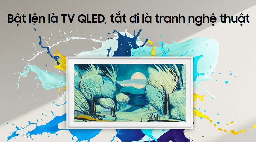 Smart tivi khung tranh 4K QLED 65 inch Samsung The Frame QA65LS03FAKXXV