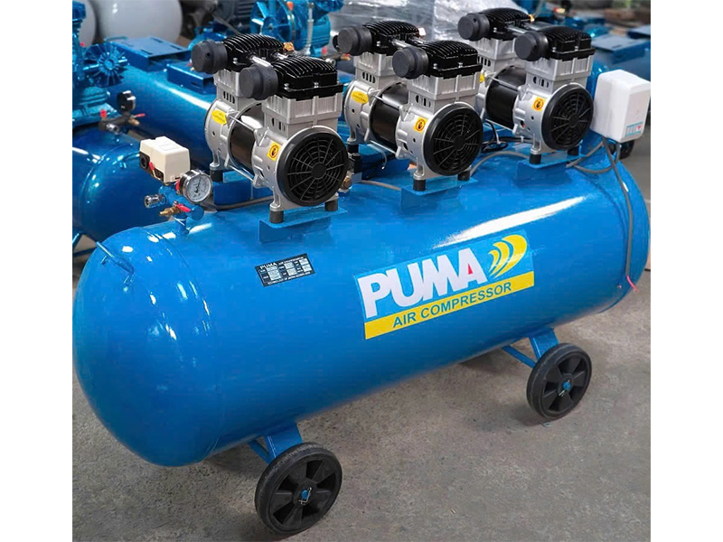 Máy nén khí không dầu Puma PK100500 10HP (220V - 200 lít, 3 đầu nén)