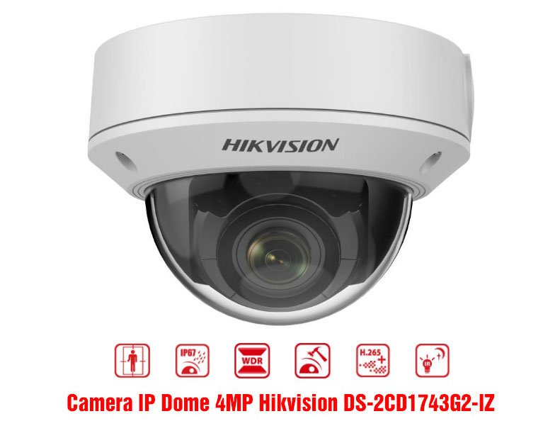 Camera IP Dome 4MP Hikvision DS-2CD1743G2-IZ