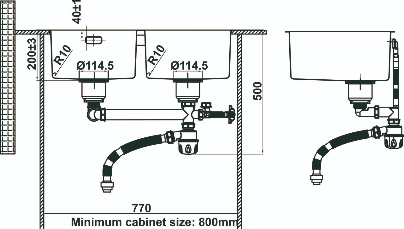 Chậu rửa chén bát inox Hafele  