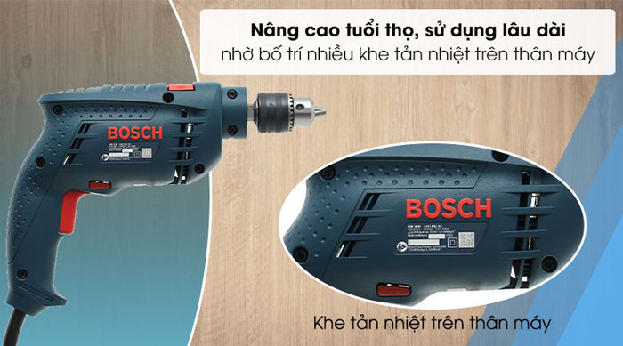 Máy khoan động lực Bosch GSB 10 RE hoạt động ổn định, an toàn