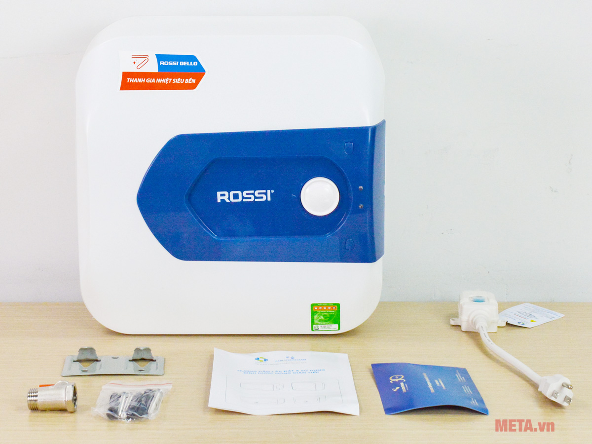 Trọn bộ bình nóng lạnh Rossi Dello RDO-15SQ