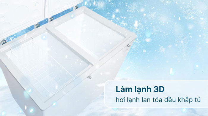 AQUA AQF-C5702E sử dụng công nghệ làm lạnh 3D