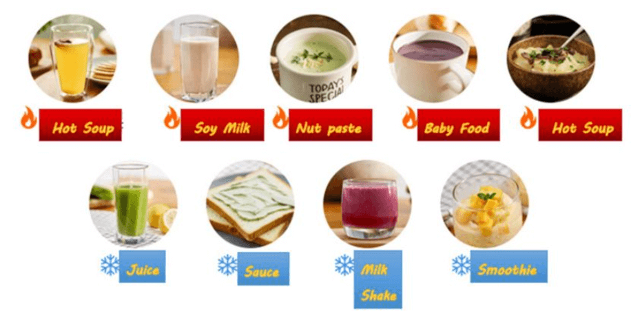 Máy làm sữa hạt Kangaroo KG175HB1 có 9 chế độ xay nấu đa dạng