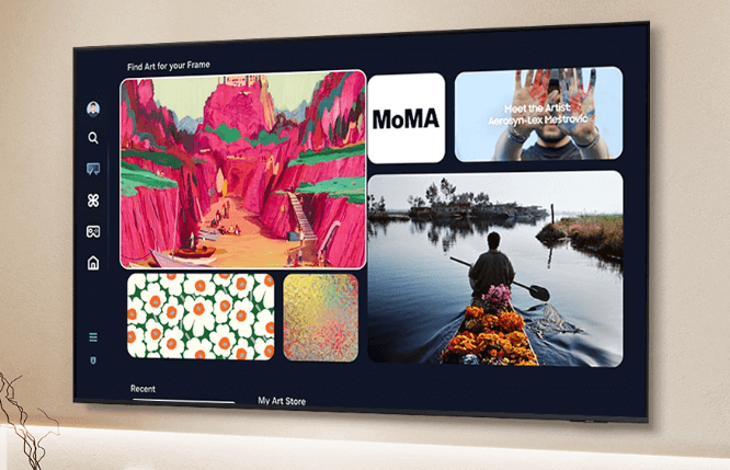Tivi Samsung QA65QN70FAKXXV ứng dụng hệ điều hành One UI Tizen