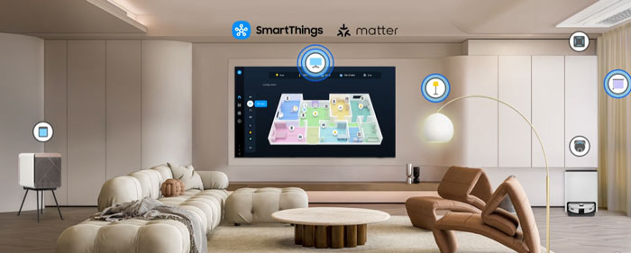 tivi Samsung UA75U8500FKXXV có ứng dụng SmartThings giúp nâng cao trải nghiệm sử dụng