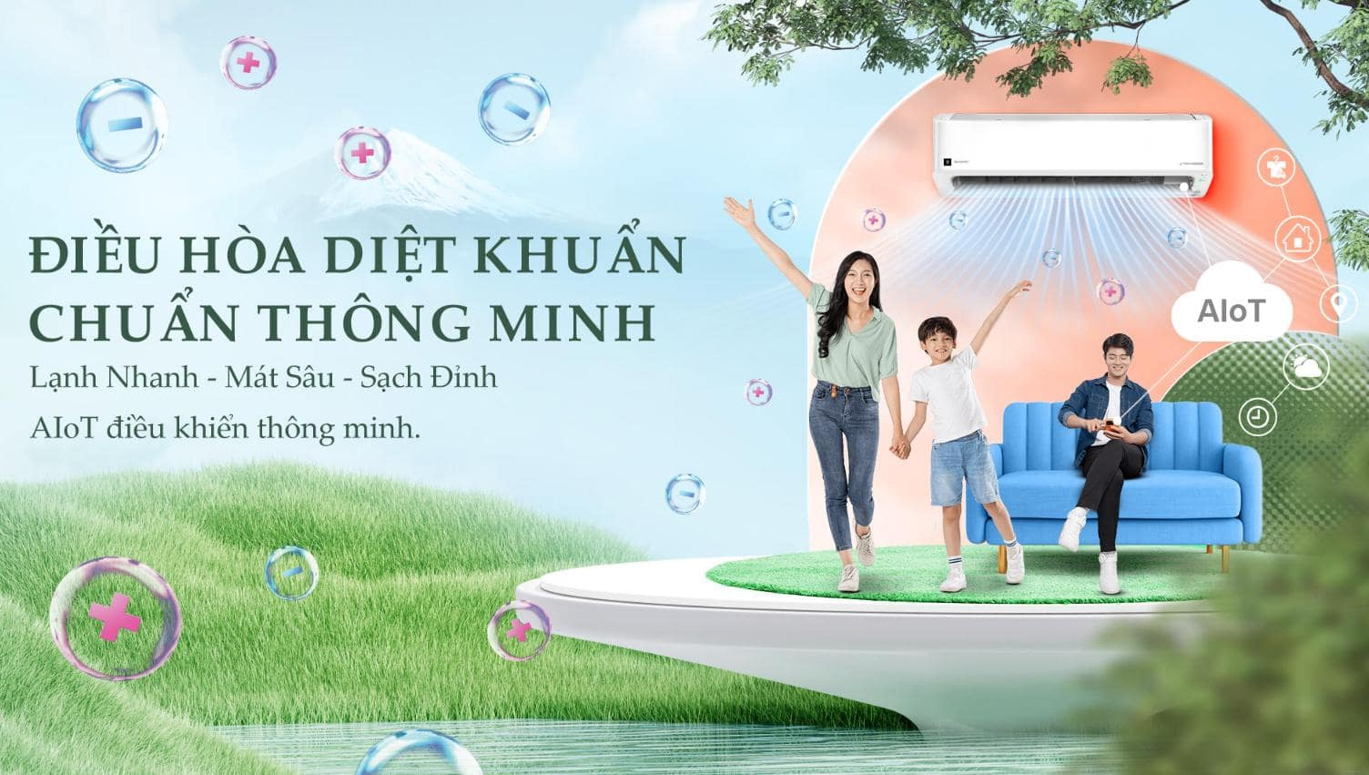 Máy lạnh Sharp Inverter 1HP AH-XP10CSWA