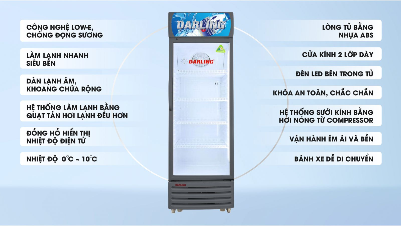Tủ mát Darling DL-3600AL