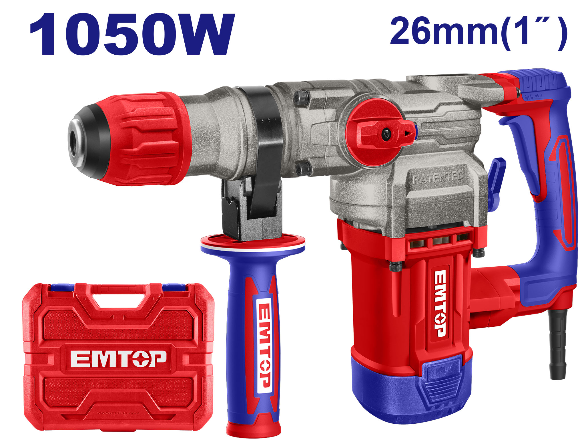 Máy khoan đục 3 chức năng Emtop ERHRP1052