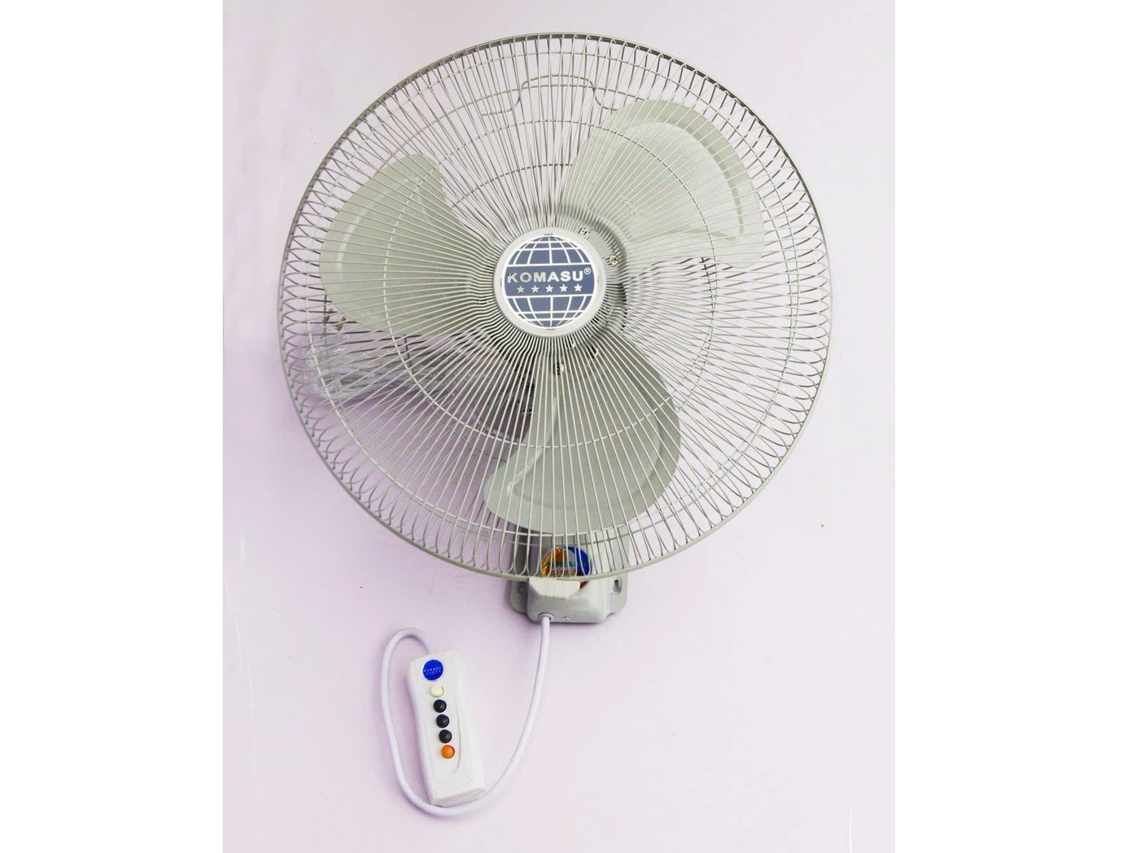Quạt treo tường Komasu KM500CT (lồng mạ, công tắc bấm)