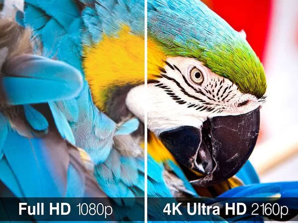 tivi Samsung 65 inch QA65S90FAEXXV có độ phân giải 4K