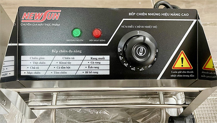 Bếp chiên nhúng đôi inox Newsun EF-82