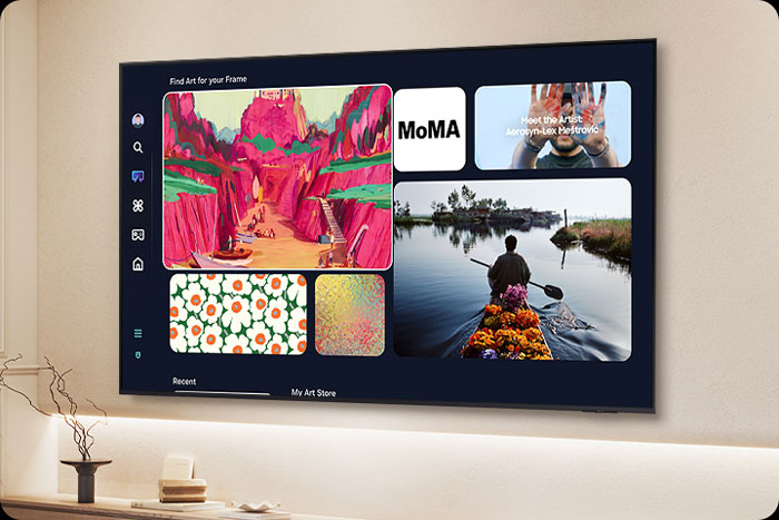 Tivi Samsung 65 inch QA65QN85FAKXXV có chế độ thư viện nghệ thuật Art Store