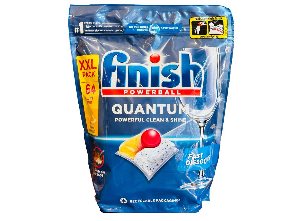 Viên rửa bát Finish Quantum All in 1 (64 viên)