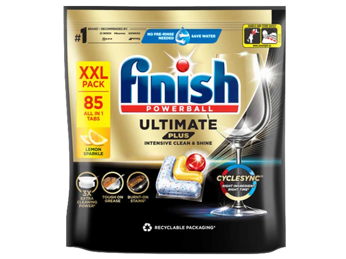 Viên rửa bát Finish Ultimate Plus (Túi 85 viên)