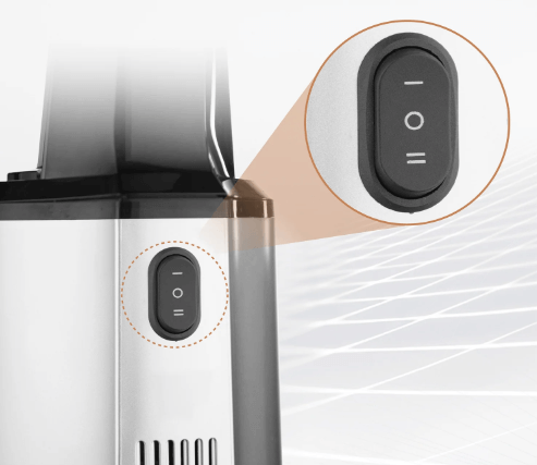 Máy ép chậm SJ200 được tích hợp 2 mức tốc độ ép mạnh, nhẹ khác nhau