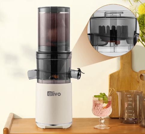 Khoang chứa nước ép của máy Olivo SJ2000 được thiết kế đáy vát độc đáo