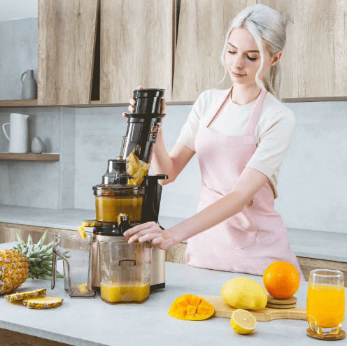 Máy ép trái cây Olivo SJ200 ứng dụng công nghệ ép chậm cho ly nước ép chất lượng