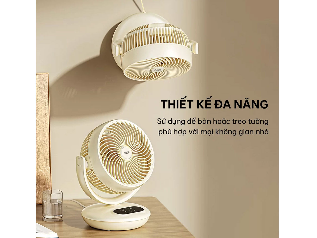Quạt đứng lưu thông không khí Aqua AQS-FED2001R(W)-VN
