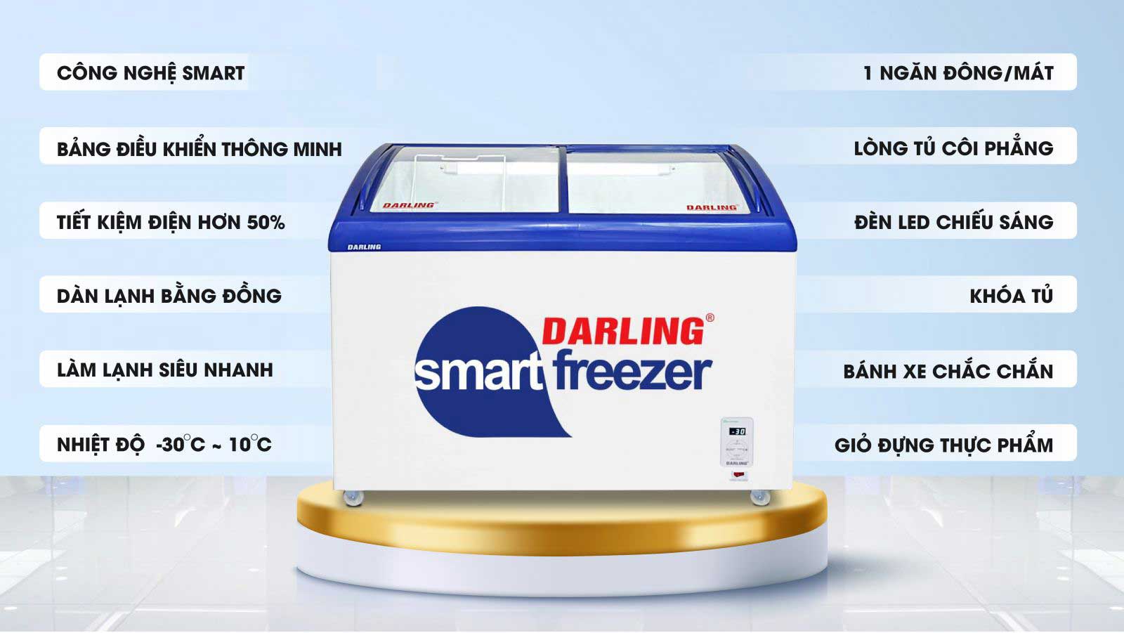 Tủ kem thông minh Darling DMF-3079ASK