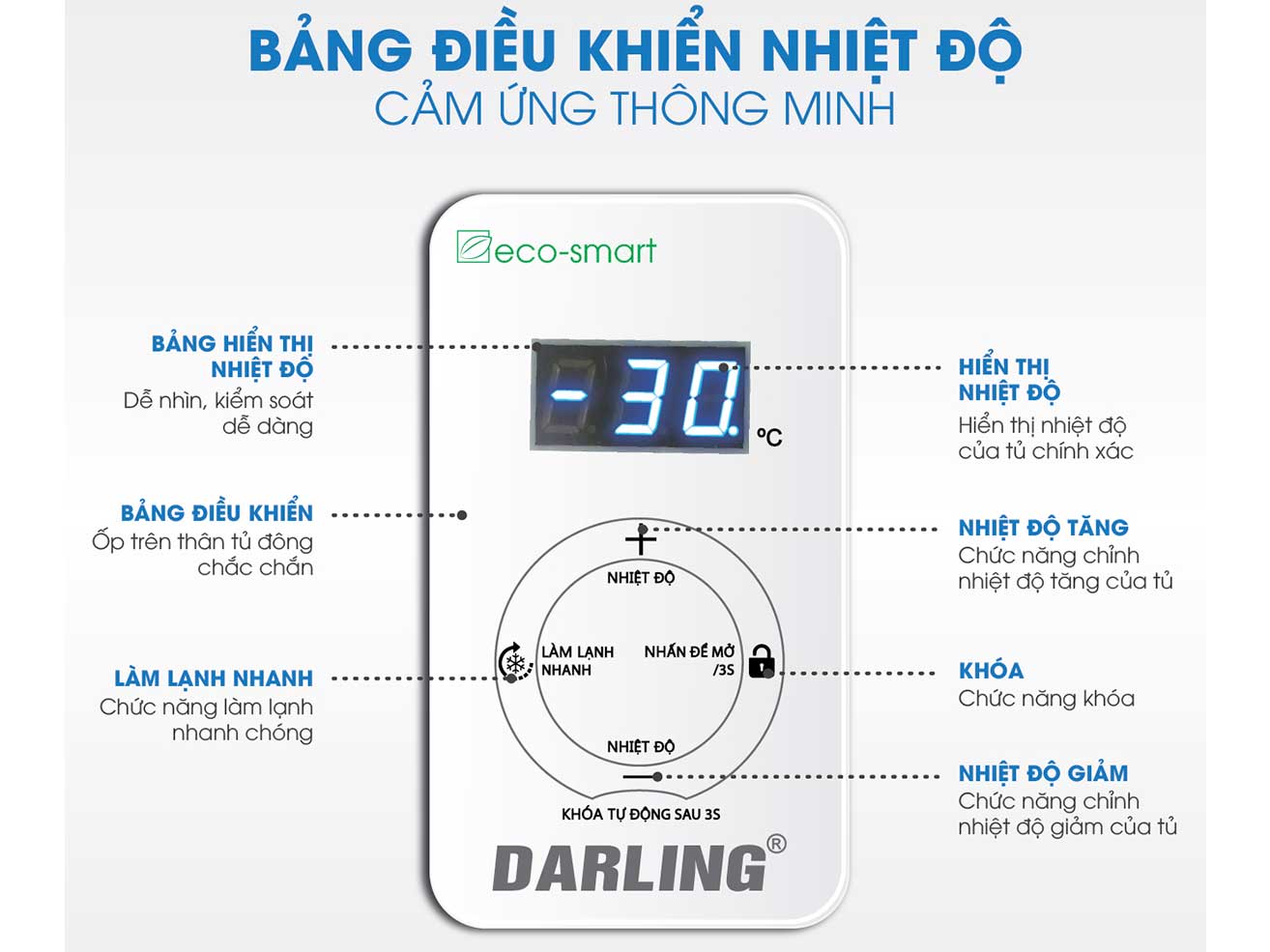 Tủ kem Darling  