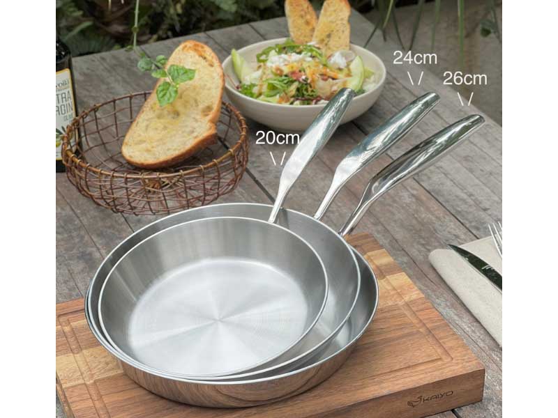 Chảo inox 316 liền khối 5-ply Premium Kaiyo KIP-3796