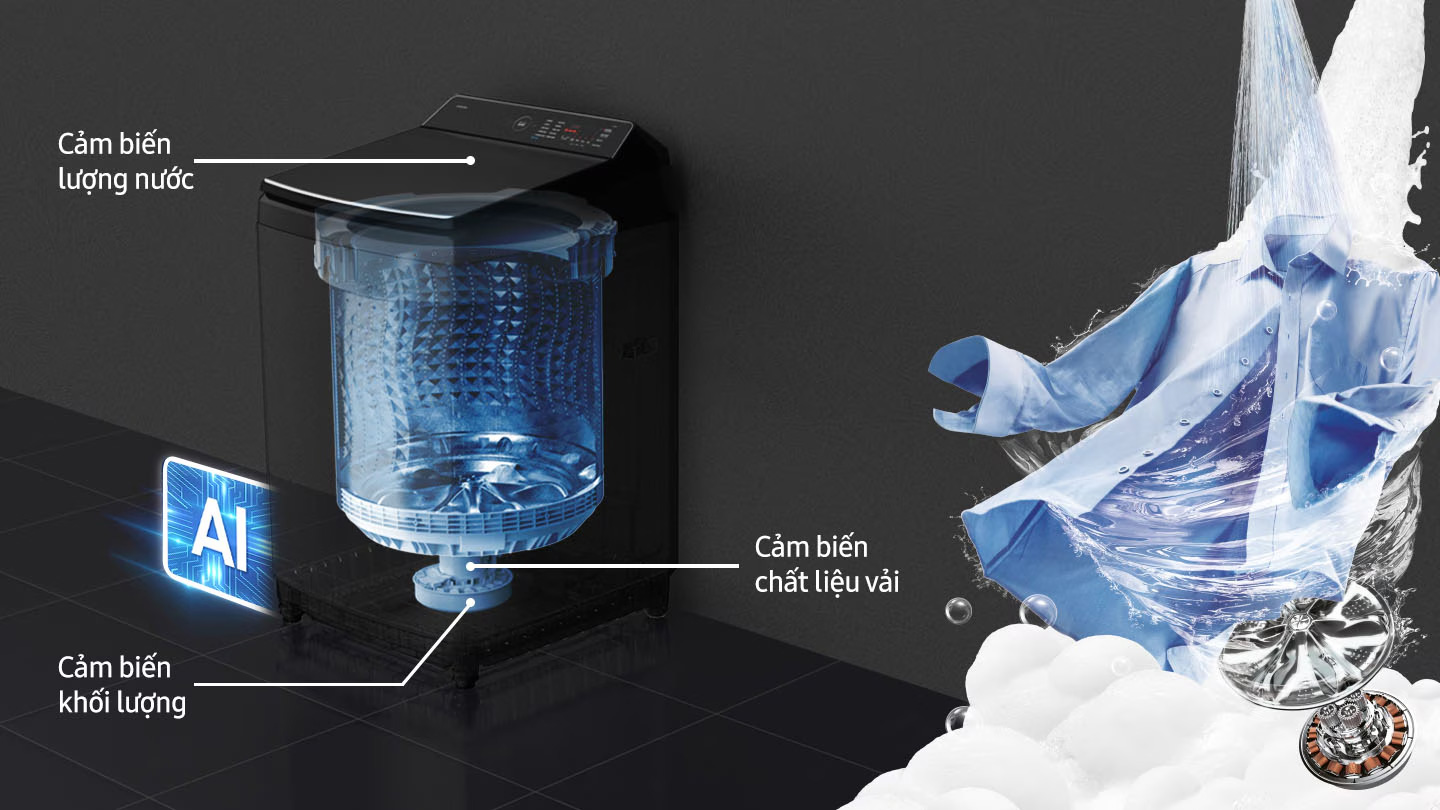 Máy giặt Samsung 13 kg WA80F13S5BSV