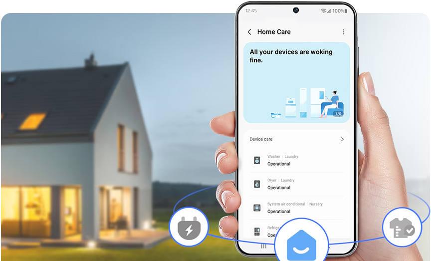 Máy giặt cửa trên Samsung WA80F13S5BSV