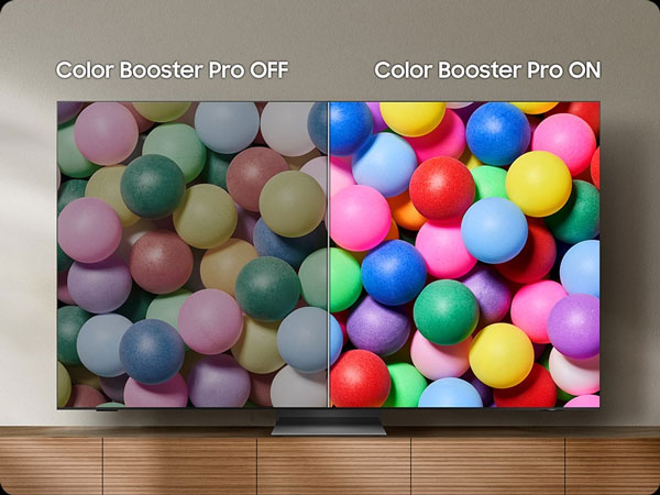 Smart TV QLED 4K Samsung 43 inch QA43Q7FAAKXXV sử dụng công nghệ Color Booster Pro