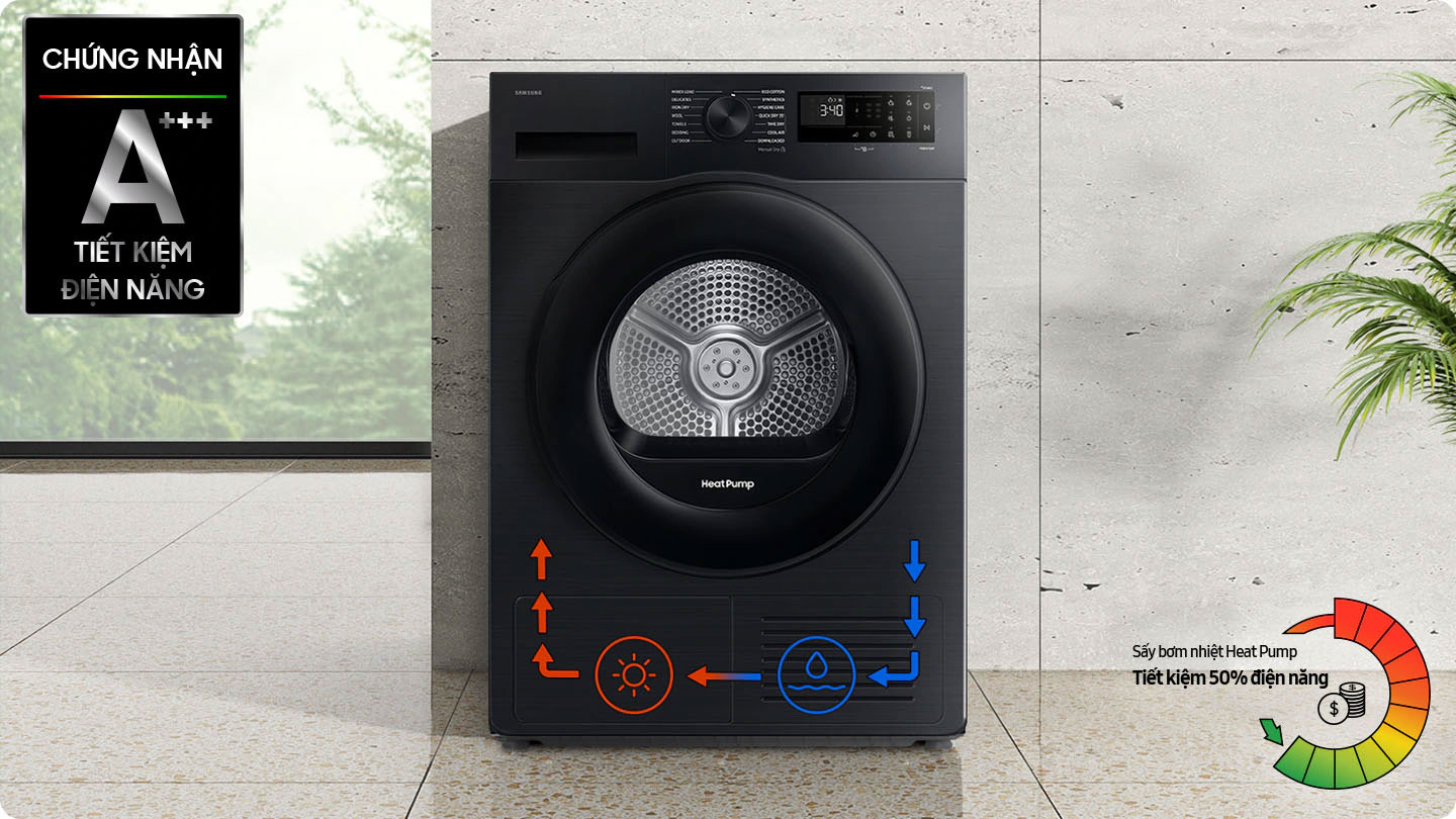Máy sấy Samsung 9kg DV90CGC2A0ABSV