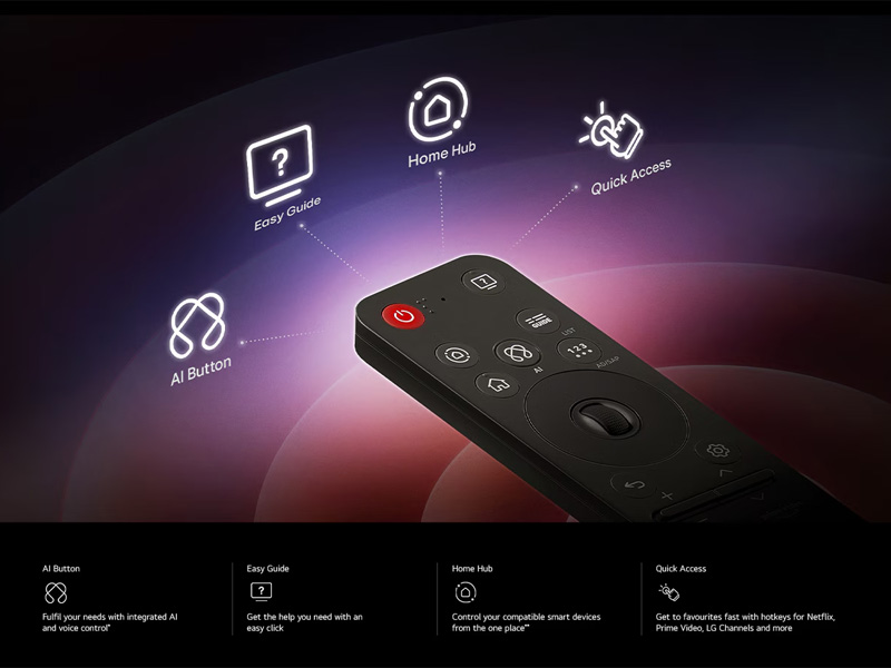 Tivi QNED LG AI 4K 43QNED81ASA có nhiều tính năng thông minh