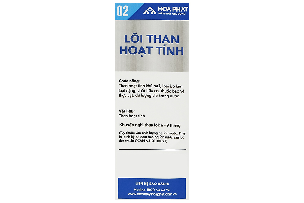Lõi lọc thô Hòa Phát số 2 than hoạt tính