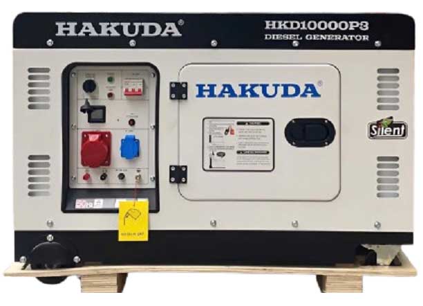 Máy phát điện chạy dầu Hakuda HKD10000P3