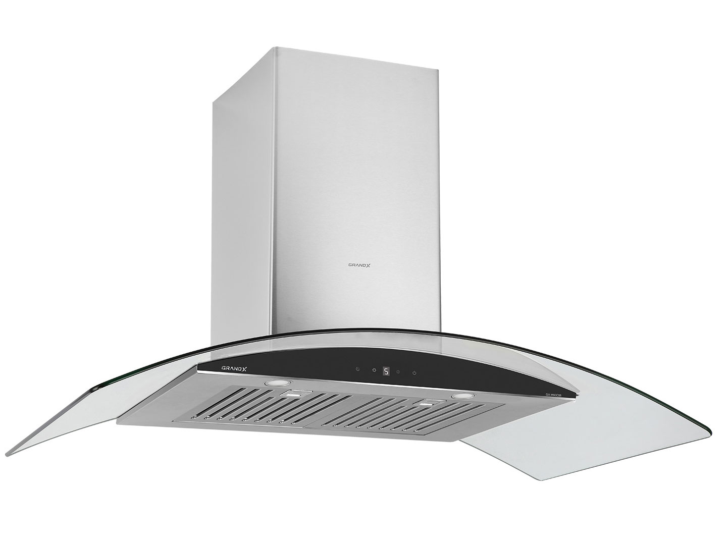 Máy hút mùi kính cong áp tường GrandX GX H70C55
