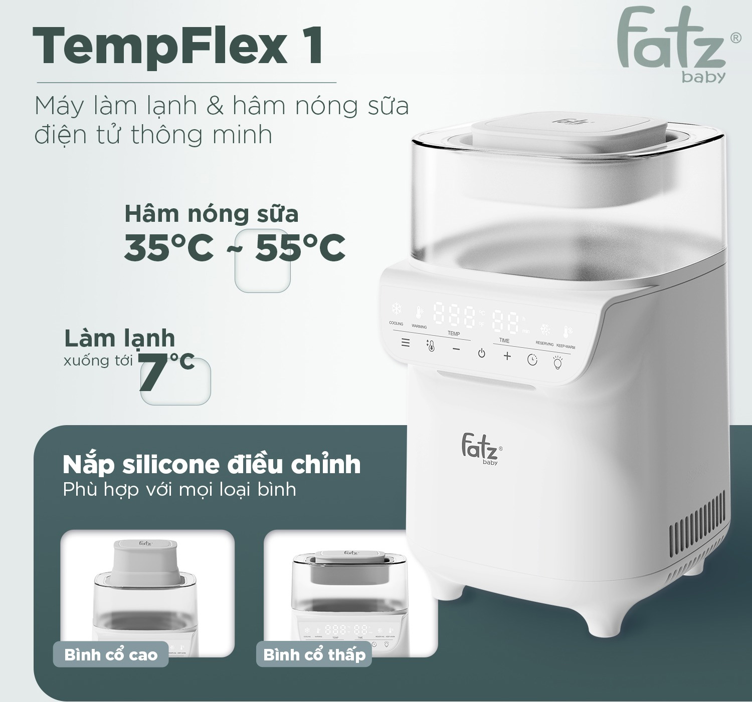 Máy làm lạnh và hâm nóng sữa điện tử thông minh TempFlex 1 – FB3030ZT