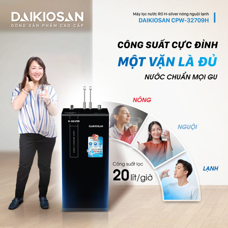 Máy lọc nước RO H-Silver Daikiosan CPW-32709H