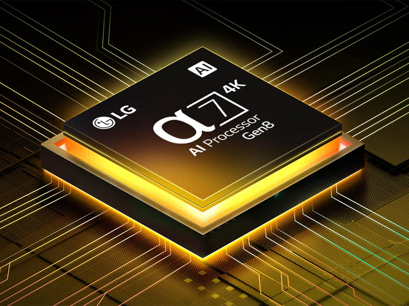 Tivi NanoCell LG AI 4K 86NANO80ASA trang bị bộ xử lý 4K Gen8