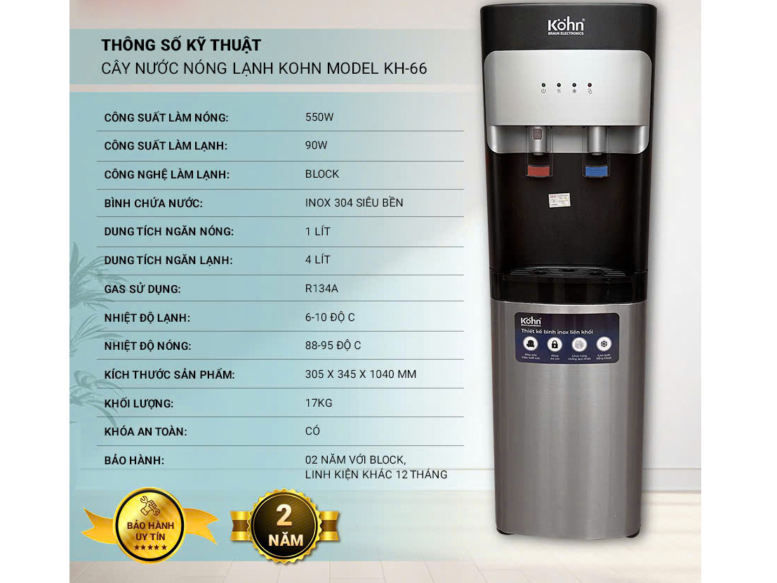 Cây nước nóng lạnh 