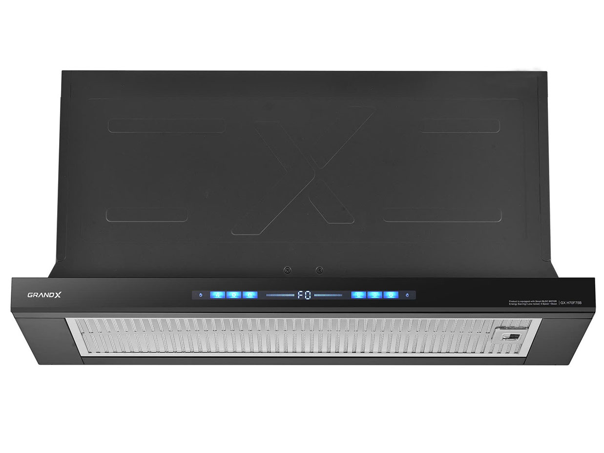 Máy hút mùi âm tủ, tự động mở cửa GrandX GX H70F75B