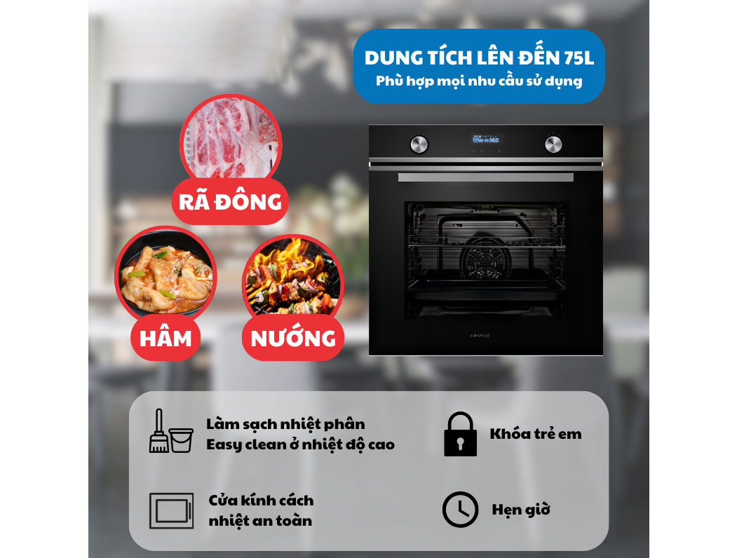 Lò nướng âm tủ 