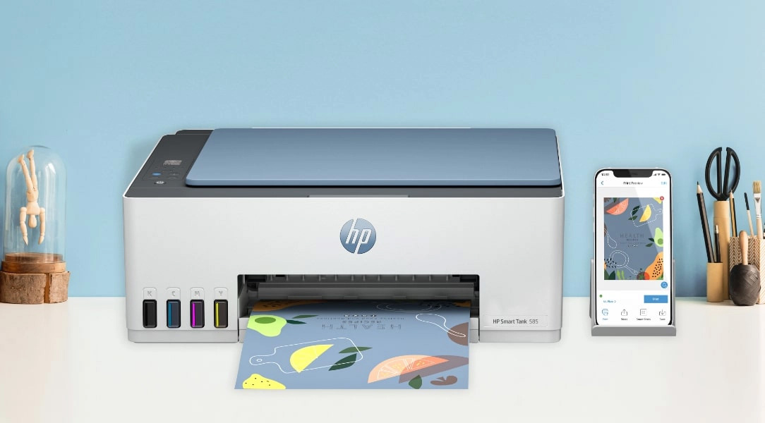 Máy in phun màu HP Smart Tank 585 1F3Y4A
