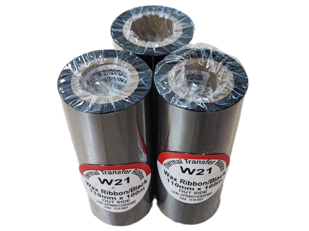 Mực in mã vạch WAX W21 (110mm x 100m)