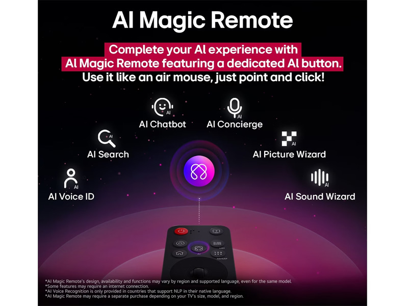Tivi LG 65QNED9MASA kèm điều khiển thông minh Magic AI