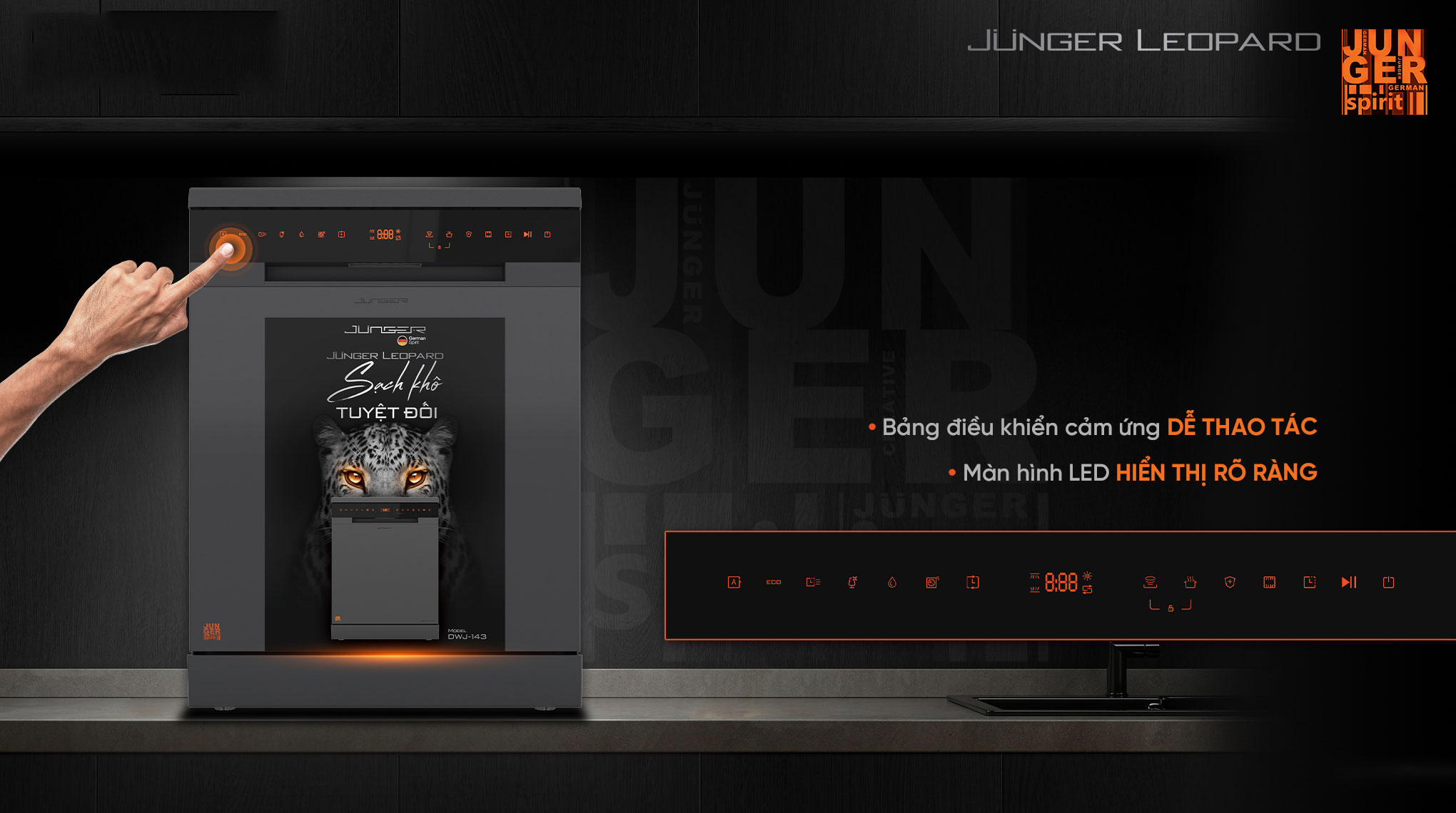 Máy rửa chén Junger 