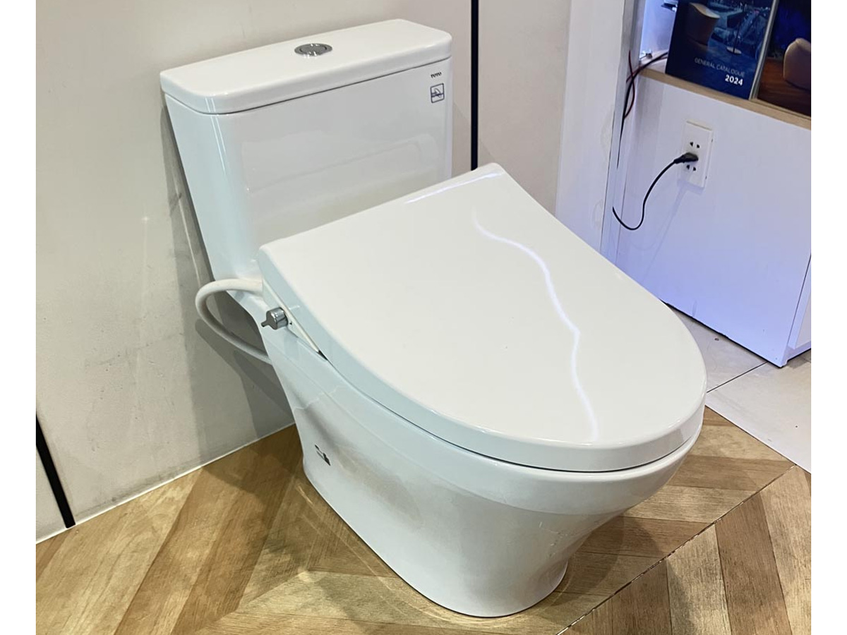 Bồn cầu TOTO MS857DE4 nắp cơ Ecowasher TCW1211A