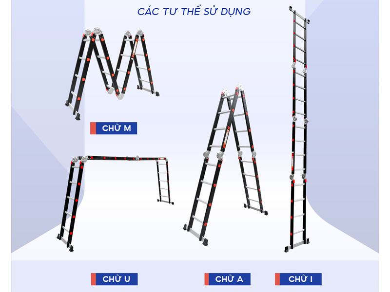 Hình ảnh thang nhôm gấp Nikawa NKG-44