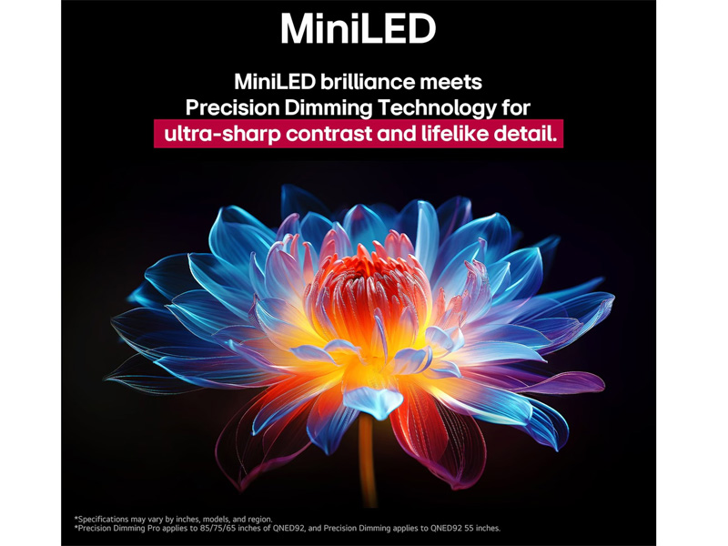 Tivi LG QNED 4K 75 inch 75QNED92ASA công nghệ MiniLED
