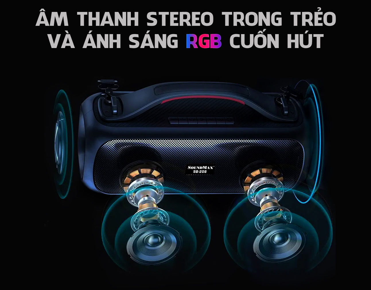 Loa SoundMax di động xách tay SB-208