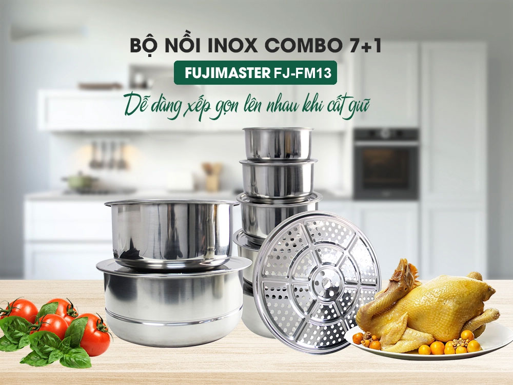 Bộ nồi inox Fuji Master FJ-FM13